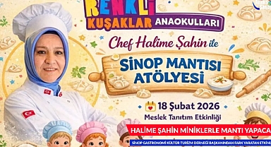 HALİME ŞAHİN MİNİKLERLE MANTI YAPACAK