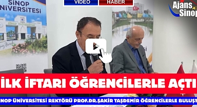 İLK İFTARI ÖĞRENCİLERLE AÇTI