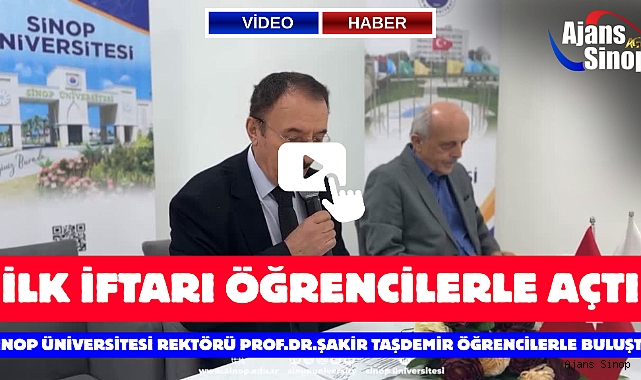 İLK İFTARI ÖĞRENCİLERLE AÇTI