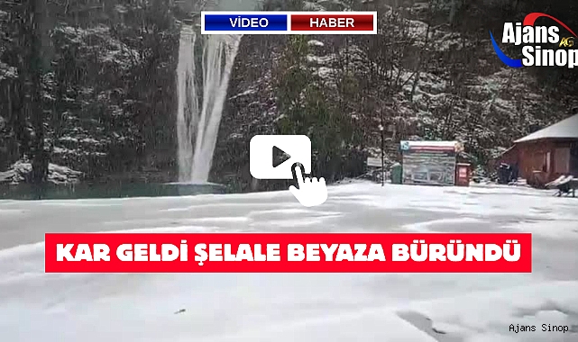 KAR GELDİ ŞELALELER BEYAZA BÜRÜNDÜ
