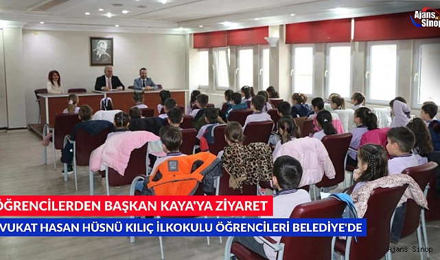 ÖĞRENCİLERDEN BAŞKAN KAYA'YA ZİYARET