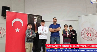 SATRANÇTA SİNOP İL ŞAMPİYONU TÜRKELİ