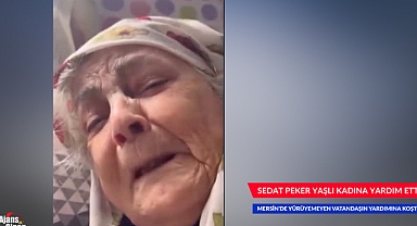 SEDAT PEKER YAŞLI KADINA YARDIM ETTİ