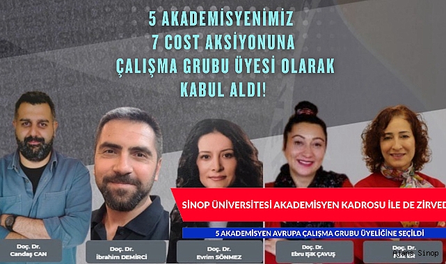 SİNOP ÜNİVERSİTESİ AKADEMİSYEN KADROSU İLE DE ZİRVEDE