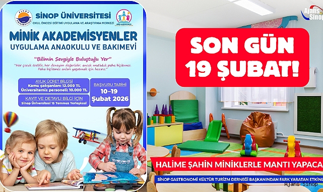 SİNOP ÜNİVERSİTESİ ANAOKULU AÇIYOR