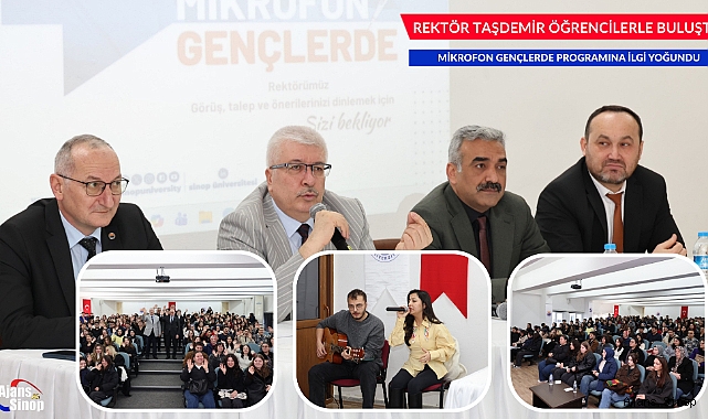 SİNOP ÜNİVERSİTESİ REKTÖRÜ PROF.DR.ŞAKİR TAŞDEMİR ÖĞRENCİLERLE BULUŞTU