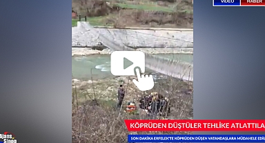 SON DAKİKA ERFELEK'TE TAHTA KÖPRÜDEN DÜŞEN VATANDAŞLARA MÜDAHELE EDİLDİ