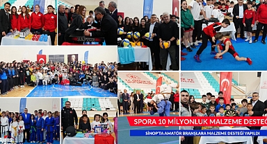 SPORA 10 MİLYONLUK MALZEME DESTEĞİ
