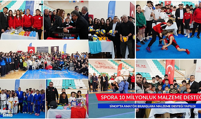 SPORA 10 MİLYONLUK MALZEME DESTEĞİ