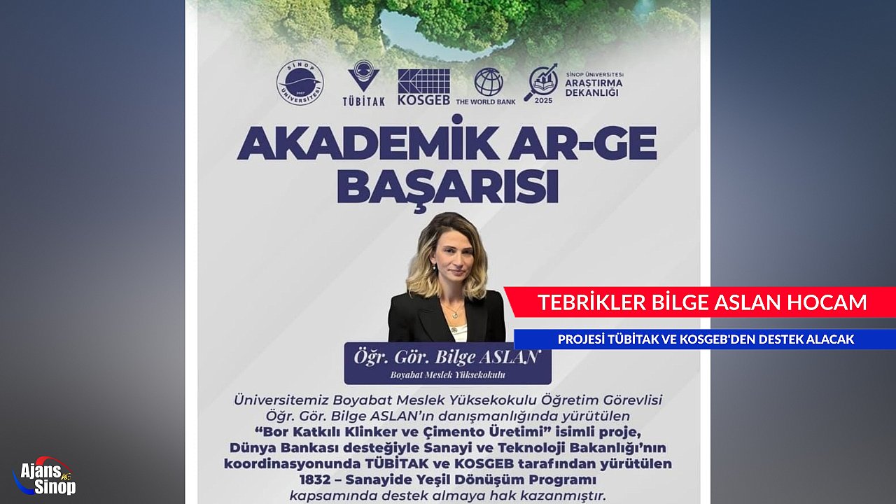 TEBRİKLER BİLGE ASLAN HOCAM