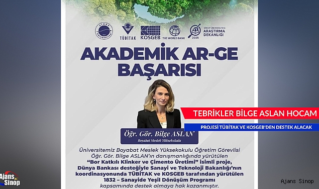 TEBRİKLER BİLGE ASLAN HOCAM