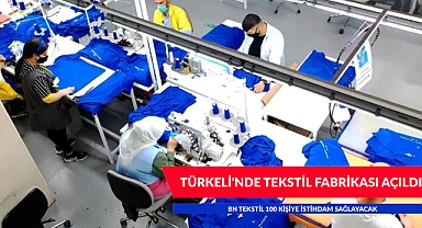 TÜRKELİ'NDE TEKSTİL FABRİKASI AÇILDI 