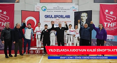  YILDIZLARDA JUDO'NUN KALBİ SİNOP'TA ATTI