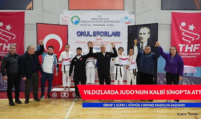  YILDIZLARDA JUDO'NUN KALBİ SİNOP'TA ATTI