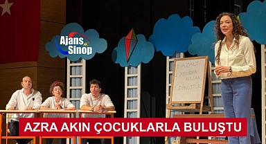 AZRA AKIN ÇOCUKLARLA BULUŞTU