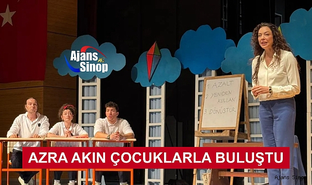 AZRA AKIN ÇOCUKLARLA BULUŞTU