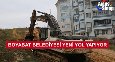 BOYABAT BELEDİYESİ YENİ YOL YAPIYOR