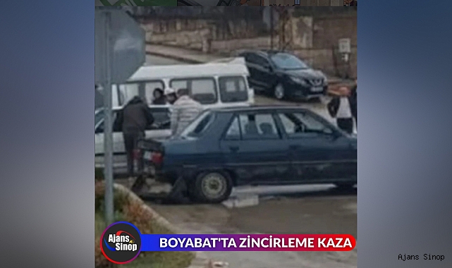 BOYABAT'TA ZİNCİRLEME KAZA