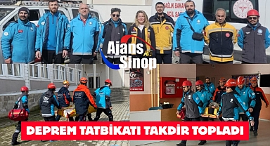 DEPREM TATBİKATI TAKDİR TOPLADI