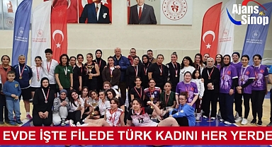 EVDE İŞTE FİLEDE TÜRK KADINI HER YERDE
