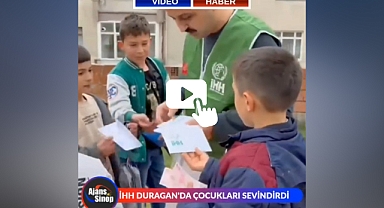 İHH DURAĞAN'DA ÇOCUKLARI SEVİNDİRDİ