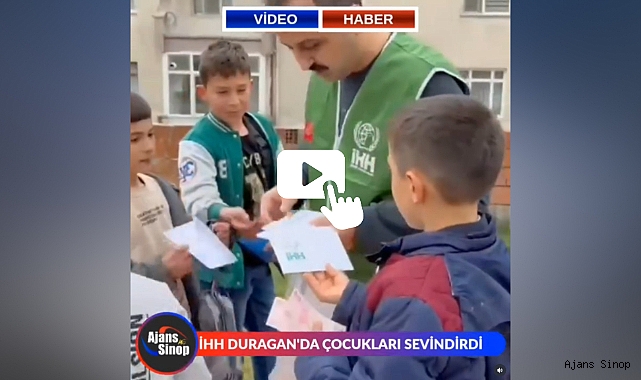 İHH DURAĞAN'DA ÇOCUKLARI SEVİNDİRDİ