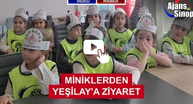 MİNİKLERDEN YEŞİLAY'A ZİYARET