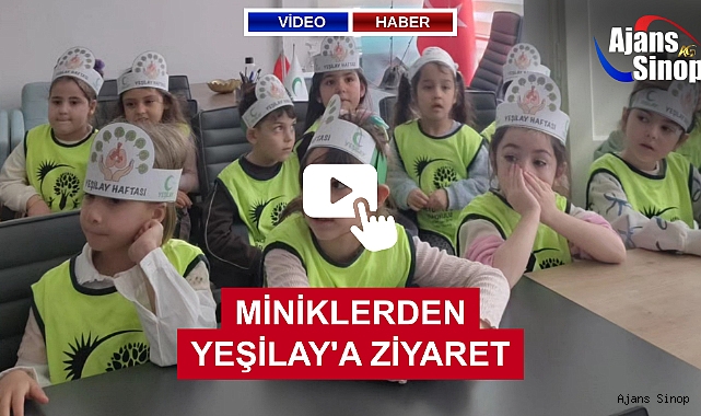 MİNİKLERDEN YEŞİLAY'A ZİYARET