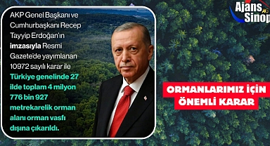 ORMANLARIMIZ İÇİN ÖNEMLİ KARAR