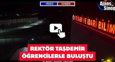 REKTÖR TAŞDEMİR ÖĞRENCİLERLE BULUŞTU