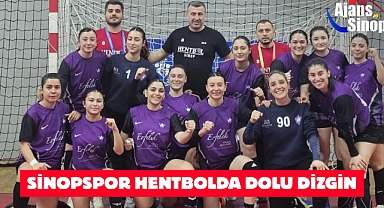 SİNOP SPOR HENTBOLDA DOLU DİZGİN