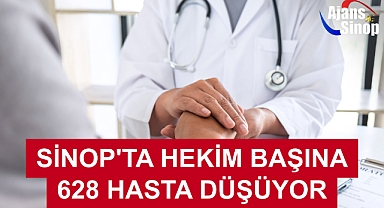 SİNOP'TA HEKİM BAŞINA 628 HASTA DÜŞÜYOR