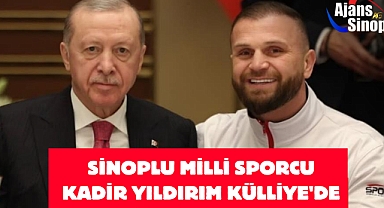 SİNOPLU MİLLİ SPORCU KADİR YILDIRIM KÜLLİYE'DE