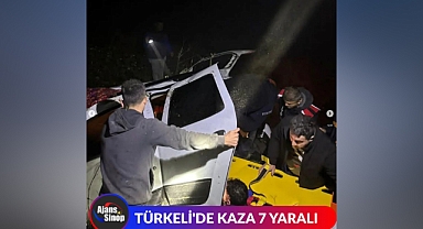 TÜRKELİ'DE KAZA 7 YARALI