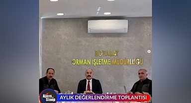 AYLIK DEĞERLENDİRME TOPLANTISI YAPILDI