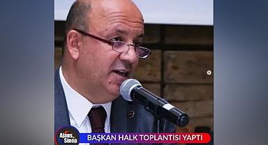 BAŞKAN HALK TOPLANTISI YAPTI