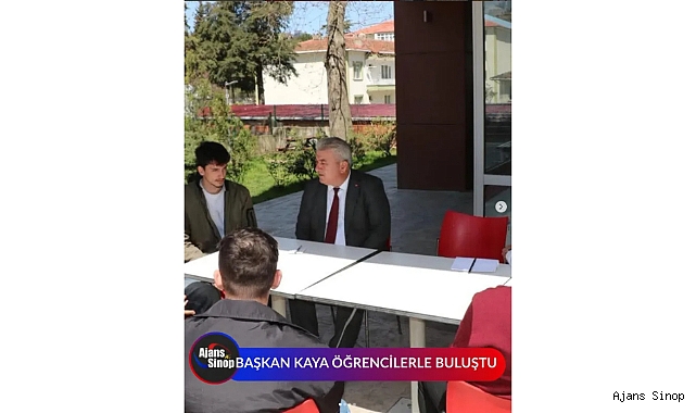 BAŞKAN KAYA ÖĞRENCİLERLE BULUŞTU