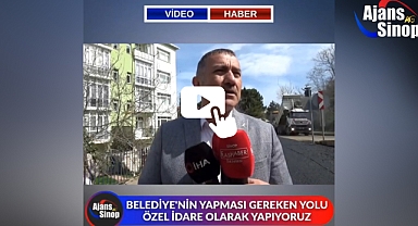 BELEDİYE'NİN YAPMASI GEREKEN YOLU ÖZEL İDARE OLARAK YAPIYORUZ