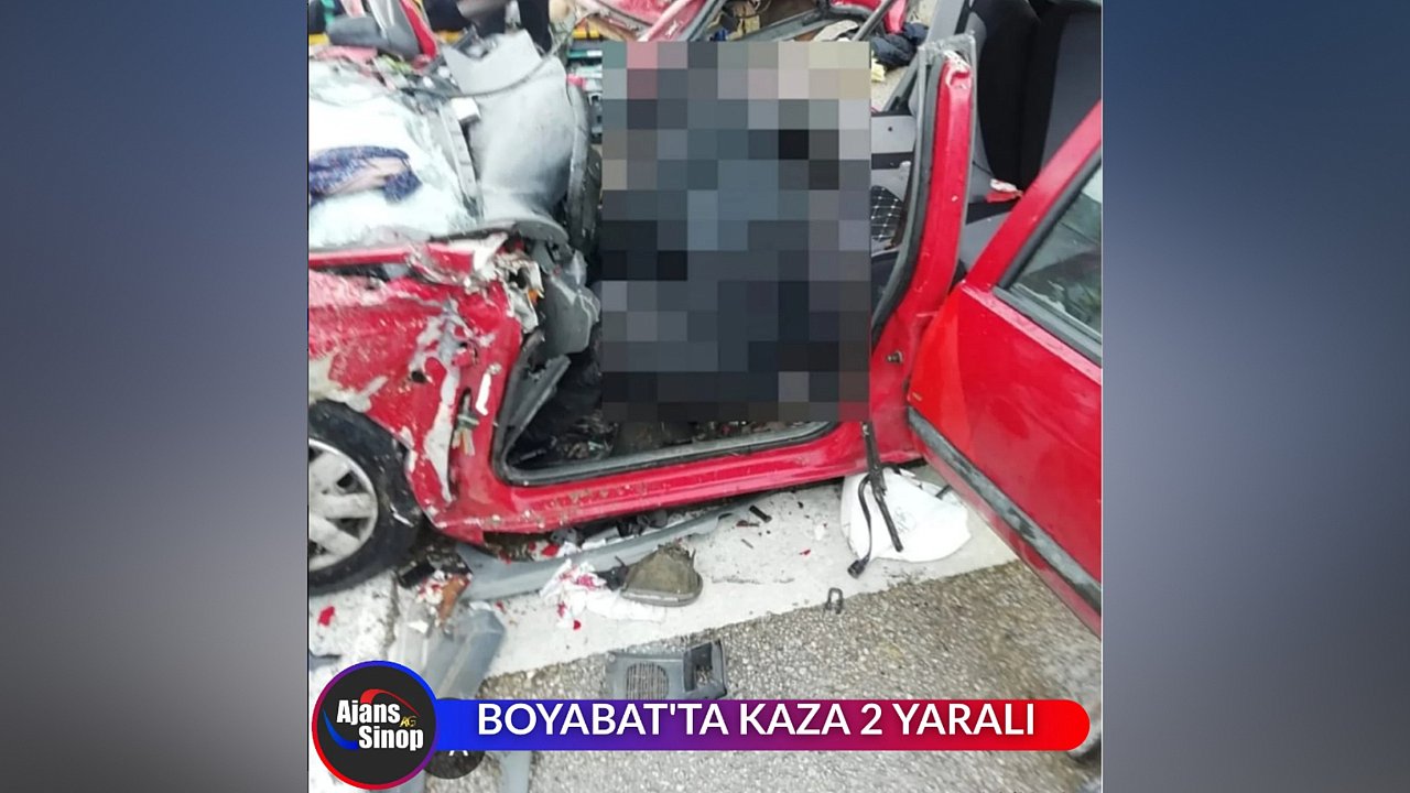 BOYABAT'TA KAZA 2 YARALI