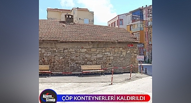 ÇÖP KONTEYNERLERİ KALDIRILDI
