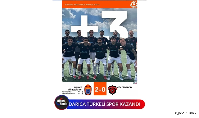 DARICA TÜRKELİ SPOR KAZANDI