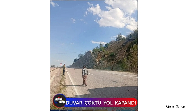 DUVAR ÇÖKTÜ YOL KAPANDI