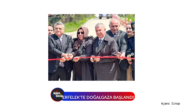 ERFELEK'TE DOĞALGAZA BAŞLANDI