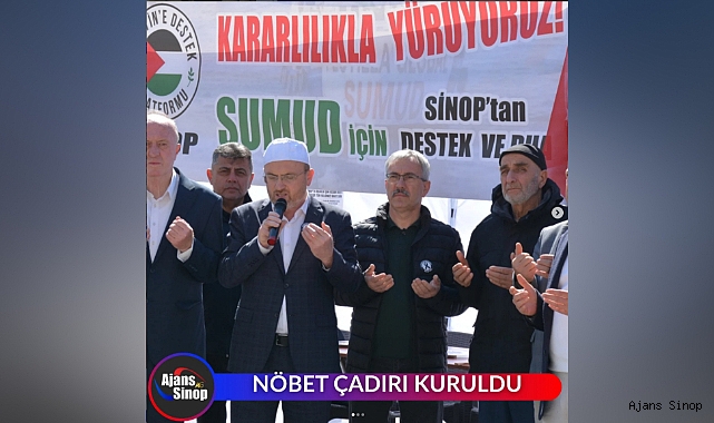 NÖBET ÇADIRI KURULDU