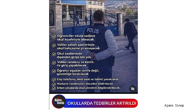 OKULLARDA TEDBİRLER ARTIRILDI