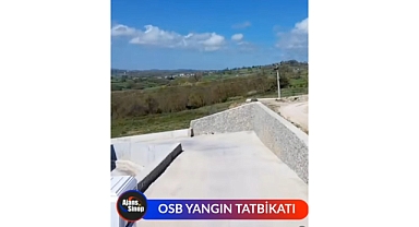 OSB'DE YANGIN TATBİKATI