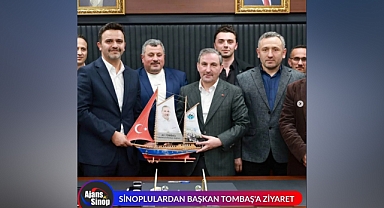 SİNOPLULARDAN BAŞKAN TOMBAŞ'A ZİYARET