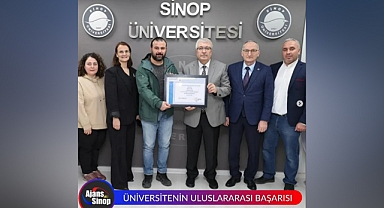 ÜNİVERSİTENİN ULUSLARARASI BAŞARISI