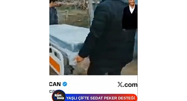 YAŞLI ÇİFTE SEDAT PEKER DESTEĞİ