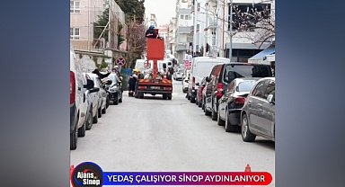 YEDAŞ ÇALIŞIYOR SİNOP AYDINLANIYOR